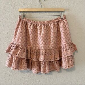 Lucky Brand Pink Floral Mini Skirt